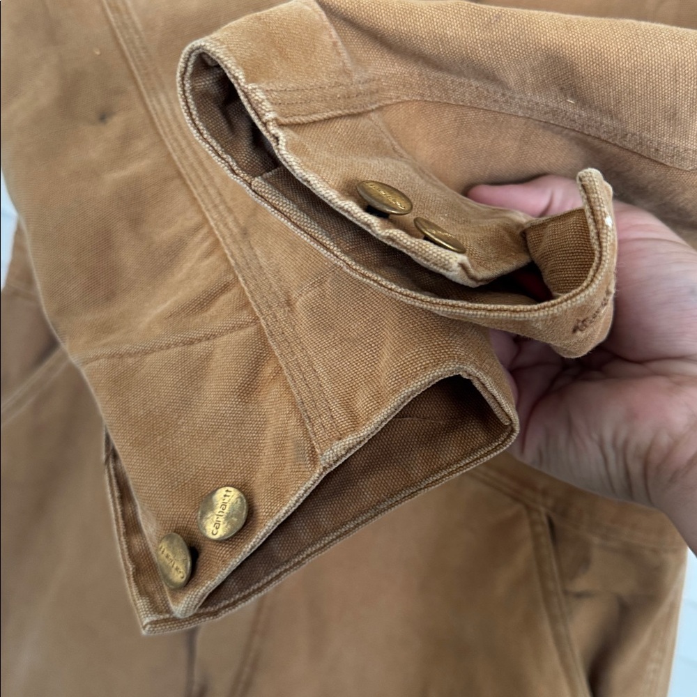 Vintage Carhartt Mens 42R Distressed Quilted Canvas Coveralls 996QZ USA Made - Picture 5 of 16
